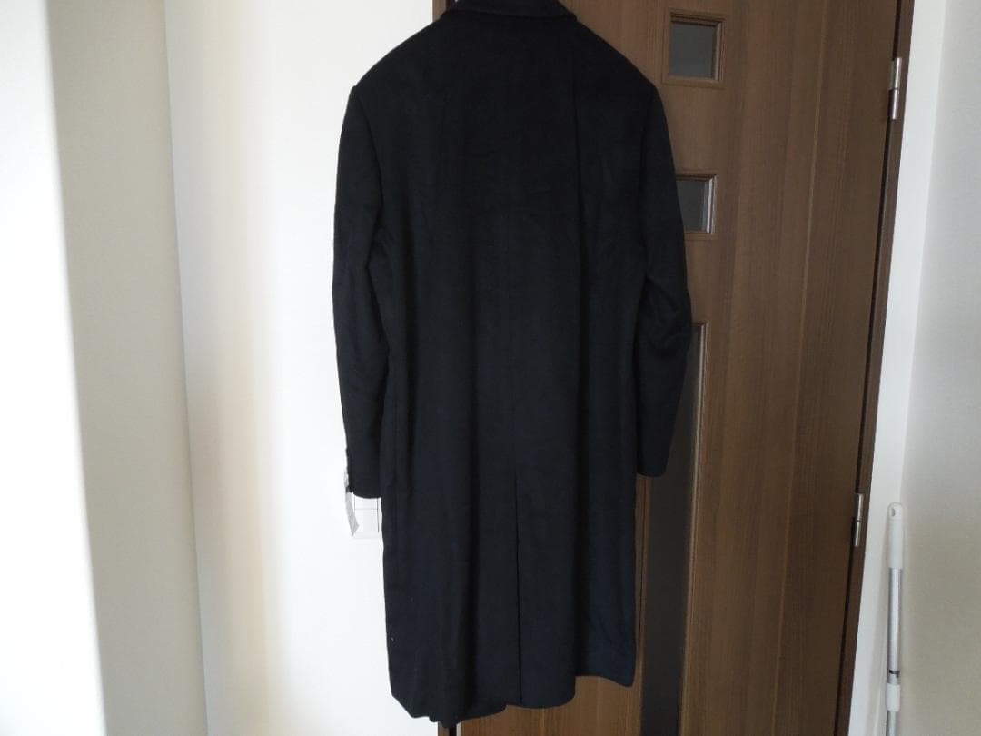 【未使用品】カシミヤ100%セミステンコート（AB６）黒ブラック
