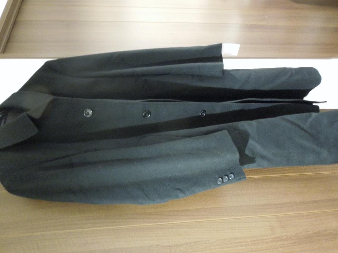 【未使用品】カシミヤ100%セミステンコート（AB６）黒ブラック