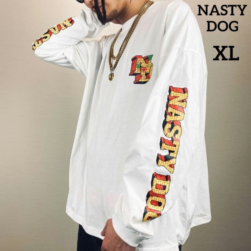 ナスティードッグ LS SuperHero Tee ロンT バックプリント 白 - メルカリ