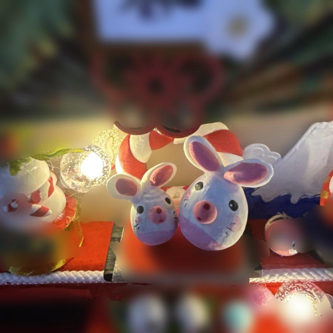 どんぐりアート♡2026年度お正月タペストリー風リース＆初春リース♡