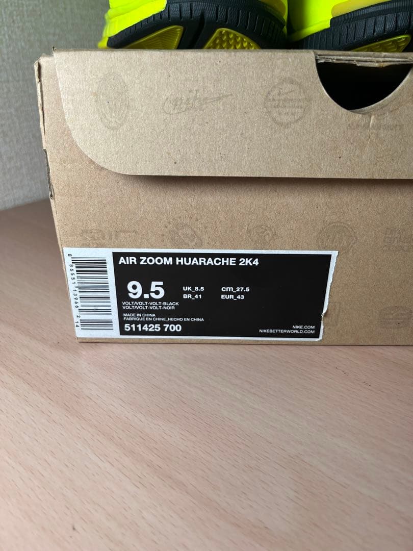 Nike AIR Zoom Huarache 2k4 蛍光ハイカット シューズ
