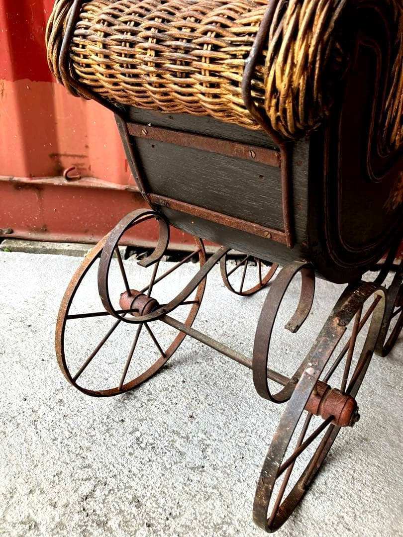 アンティーク　ドールベビーカー