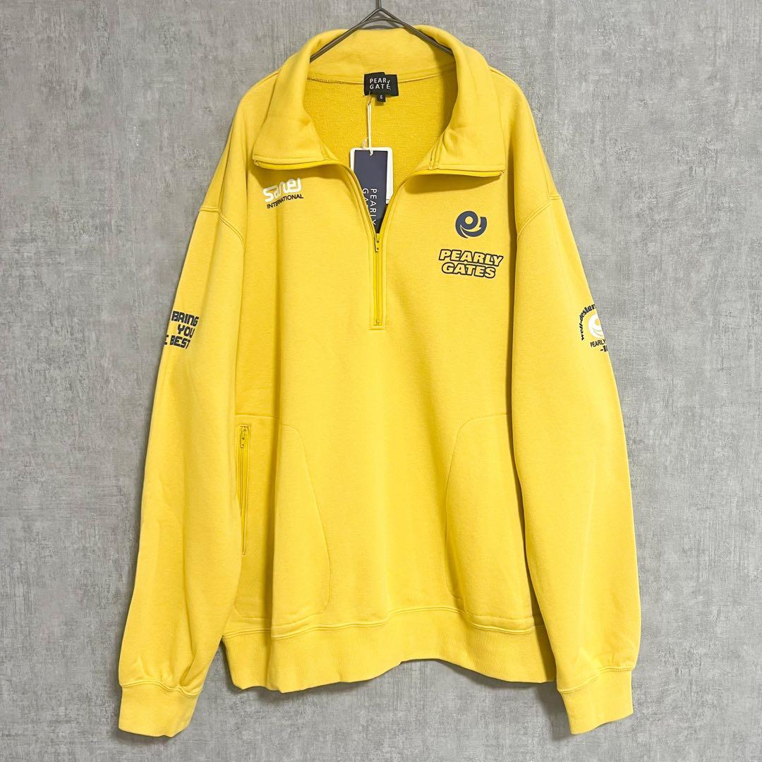 美品 PEARLY GATES タグ付 ハーフジップトレーナー XL