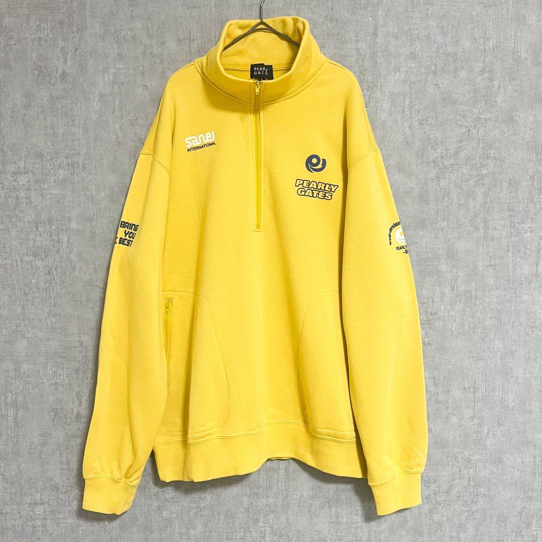 美品 PEARLY GATES タグ付 ハーフジップトレーナー XL