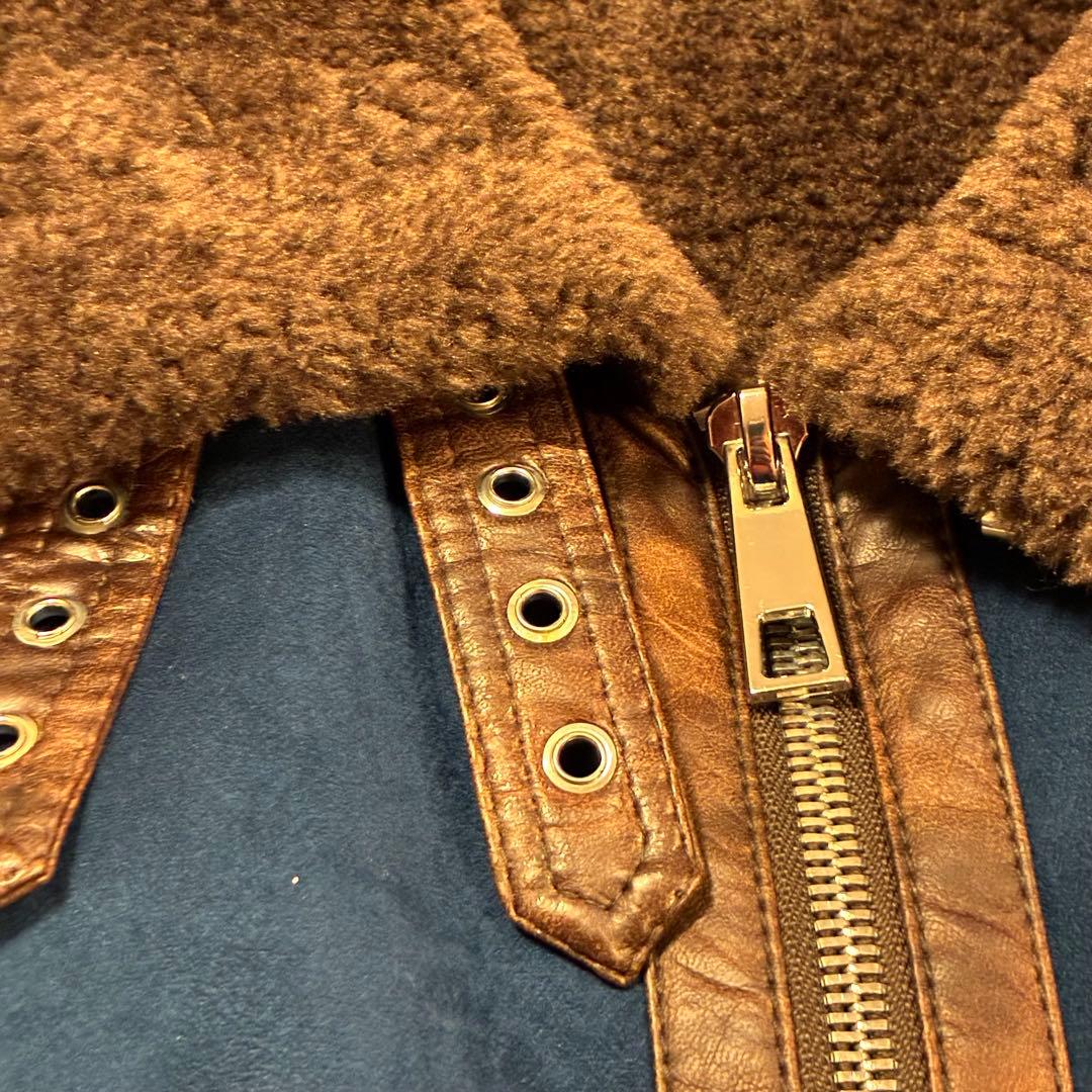 美品！ ZARA ダークブルー B-3タイプ フライトジャケット L