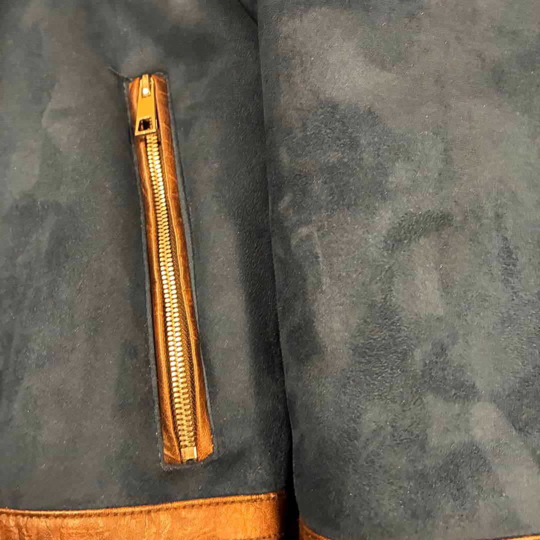 美品！ ZARA ダークブルー B-3タイプ フライトジャケット L