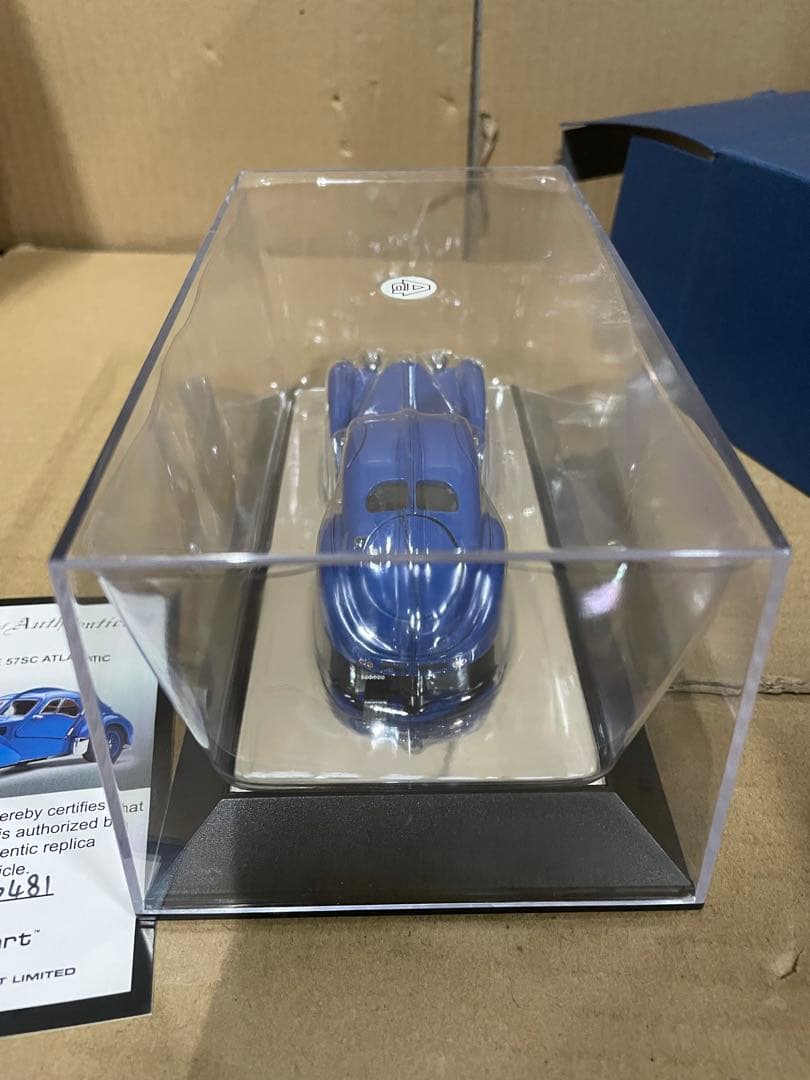 オートアート 1/43 ブガッティ 1938 ブルー/ワイヤースポークホイール