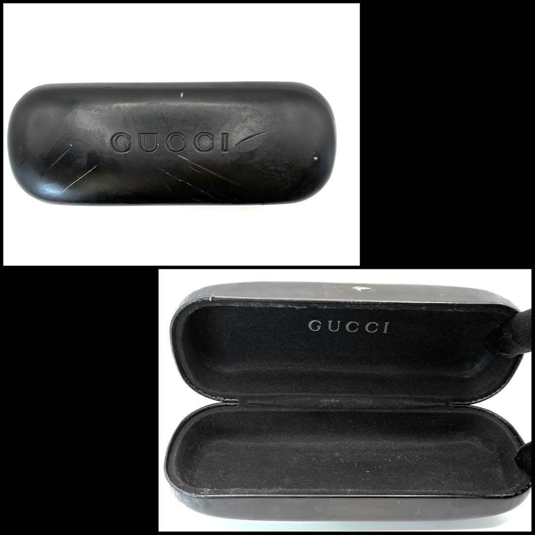 【極美品】GUCCI グッチ　オーバル　サングラス　スクエアG クリアフレーム