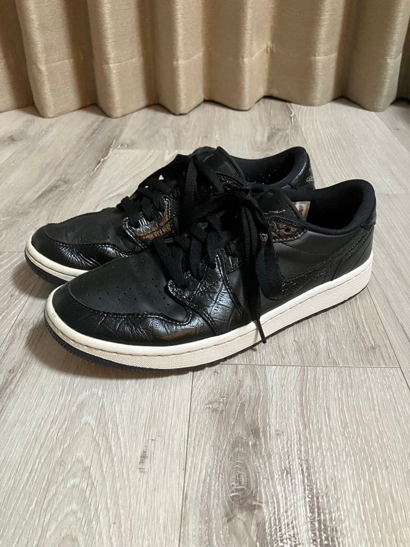 NIKE Air jordan 1 LOW GOLF ブラッククロコダイル