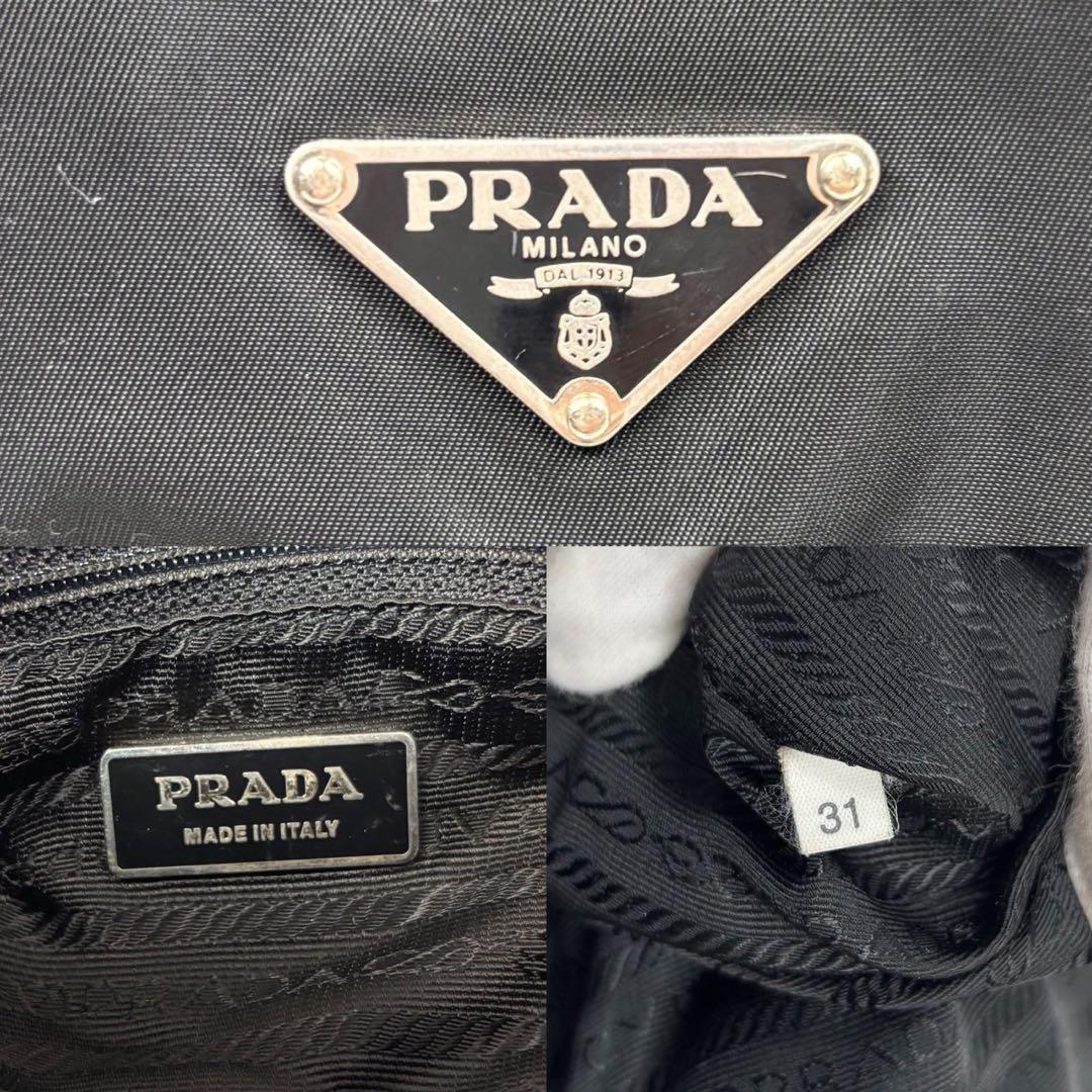 プラダ ショルダーバッグ 2way メッセンジャー 三角ロゴ テスート肩掛け