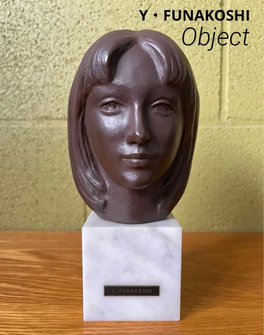 ◇ヴィンテージ◇ 舟越保武 ブロンズ像 オブジェ K嬢 頭像 少女 女性