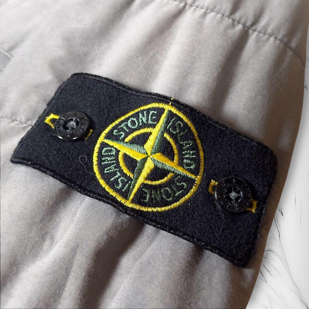 《11AW》STONE  ガーメントダイ キルティングシャツ グレー