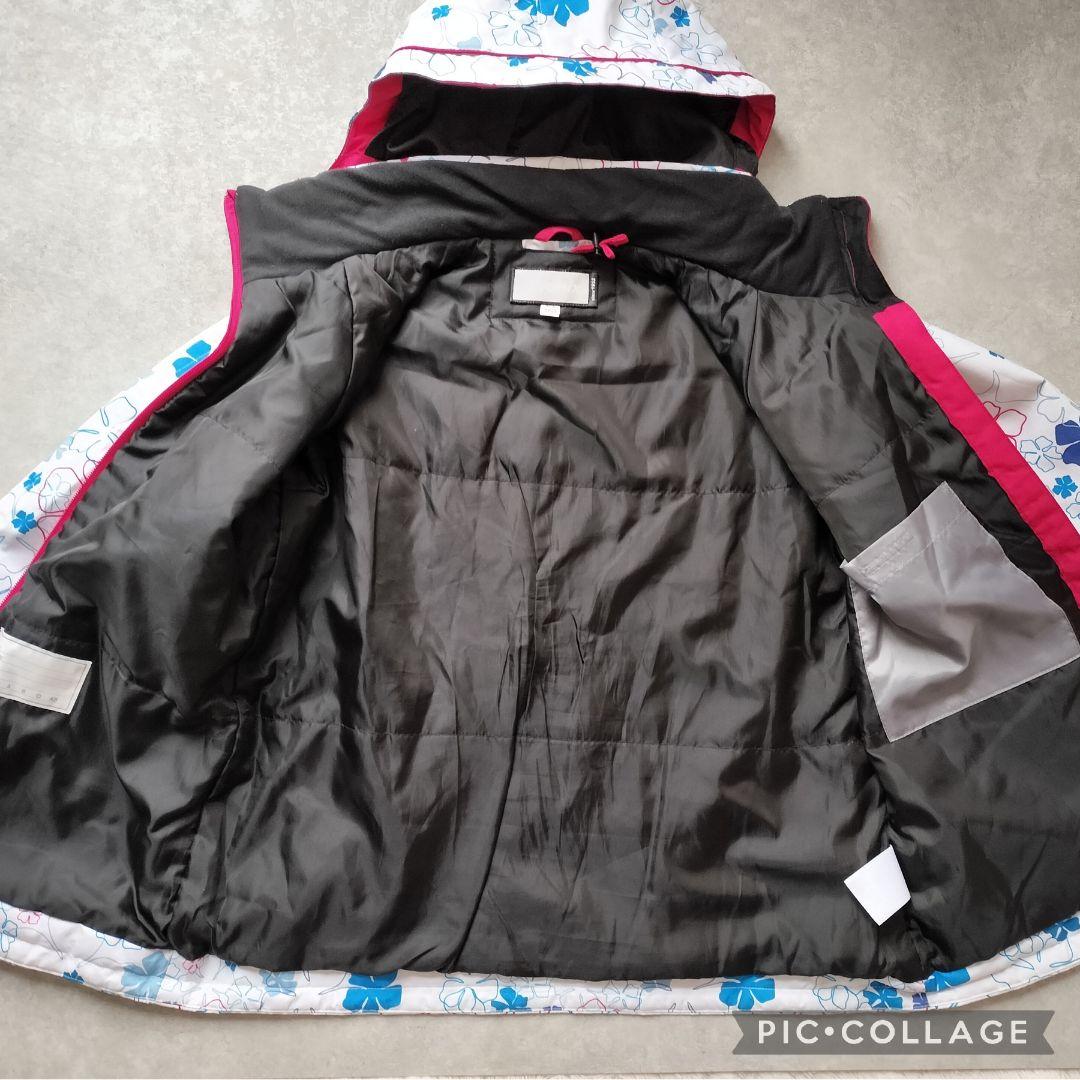 美品　Phenix クリスタルガールズ スキーウェア 160 花柄×ピンク 上下