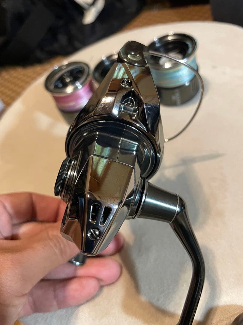 22ステラC3000XG ウッドノブ替えスプール付き