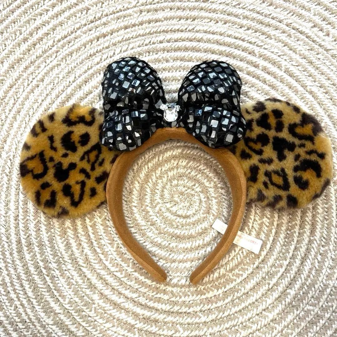 ディズニーリゾート カチューシャ 豹柄 ヒョウ柄 美品 - メルカリ