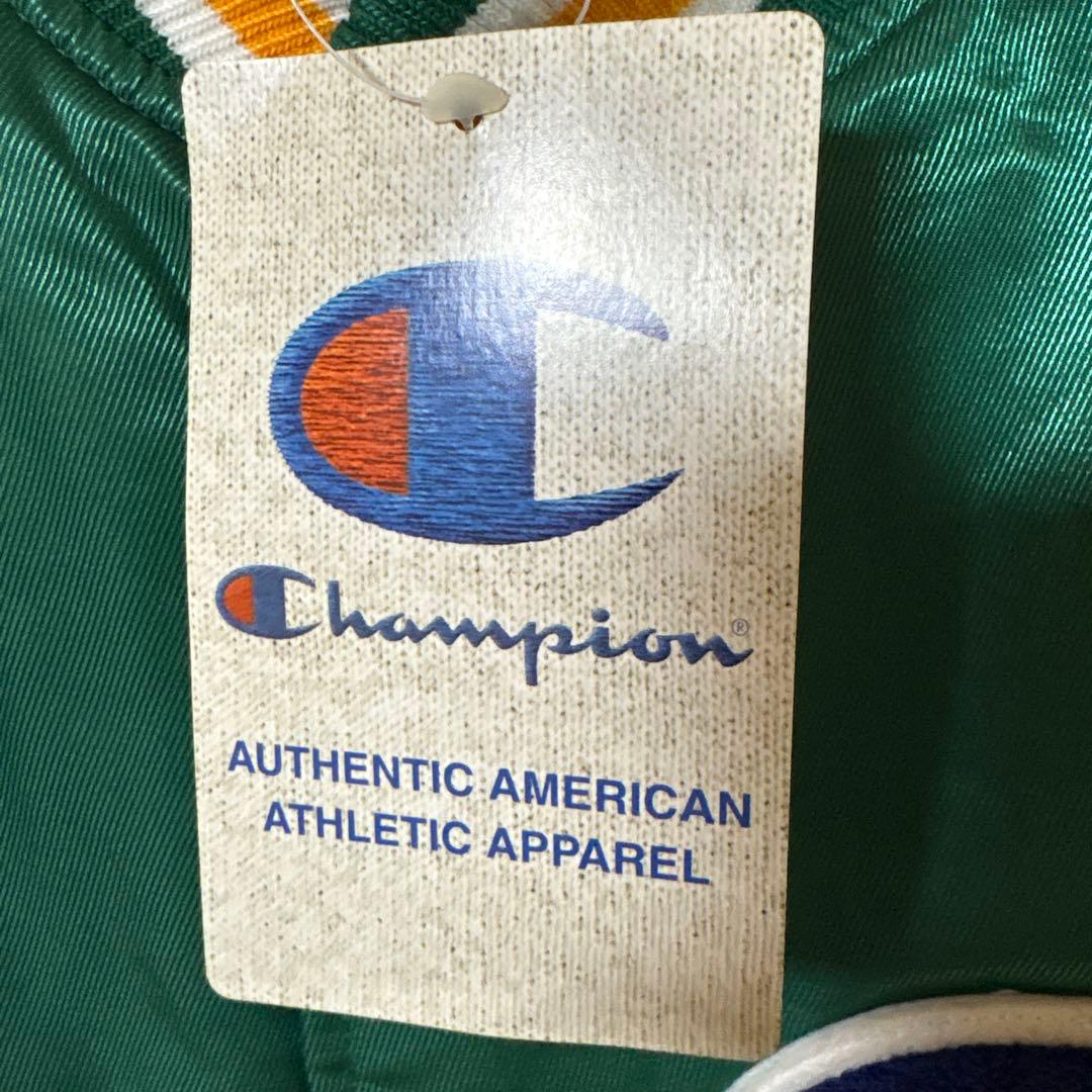希少Champion グリーン スタジャン 新品未使用品