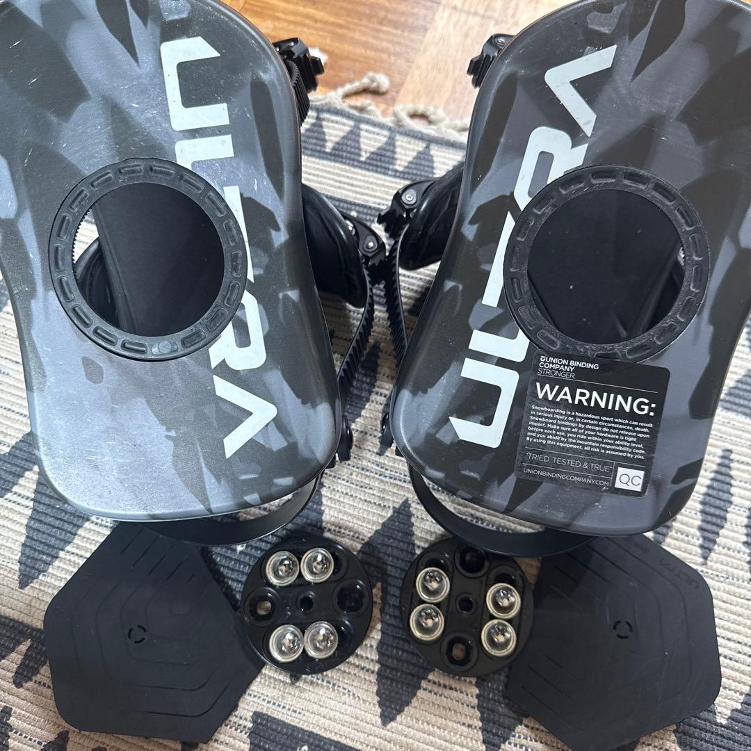 UNION ULTRA スノーボードビンディング ブラック Mサイズ