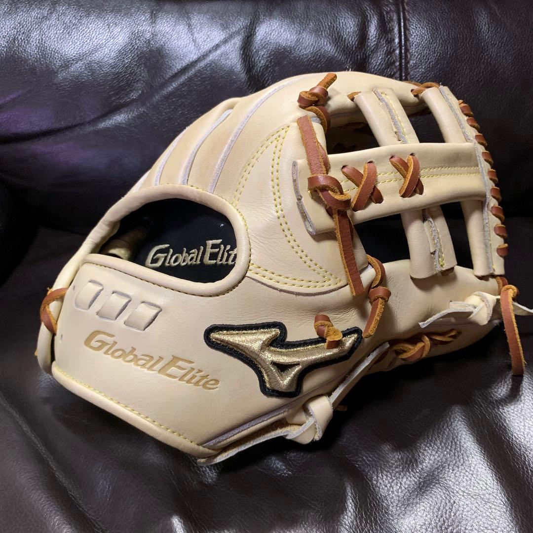ミズノ グローバルエリート 5DNA 硬式内野手用グローブ キャメル