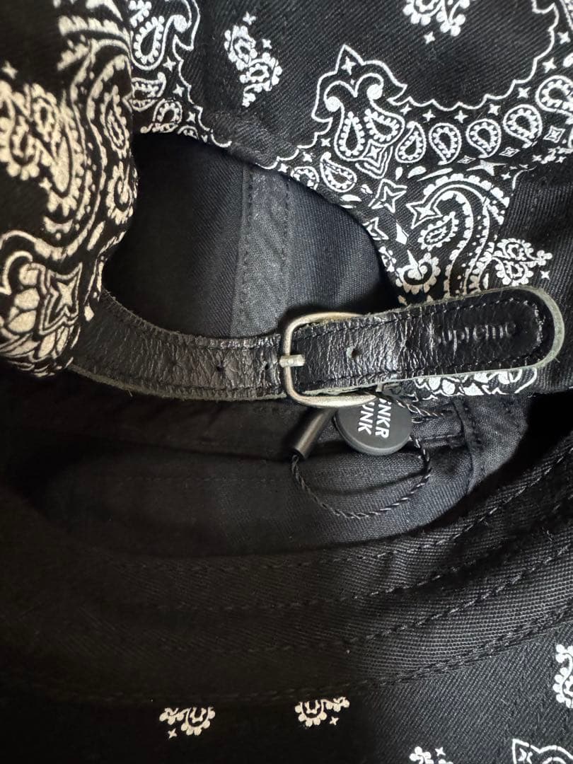帽子 Supreme Bandana Camp Cap \"Black\"