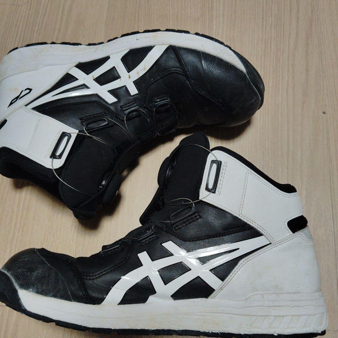 ASICS BOA安全靴 ブラック/ホワイト