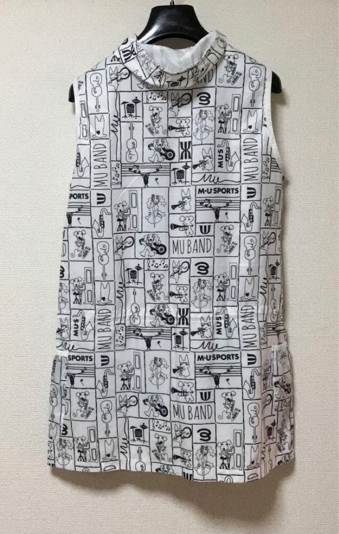 美品　M•U SPORTS レディース　ゴルフ　ジップアップベスト　ポリエステル