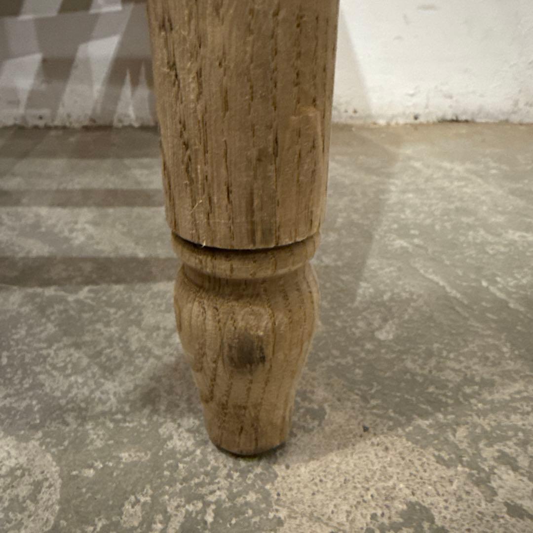 ヴィンテージ　ダイニングチェア　カフェチェア　藁座面　剥離　2