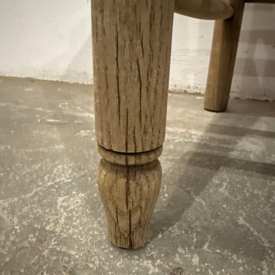 ヴィンテージ　ダイニングチェア　カフェチェア　藁座面　剥離　2