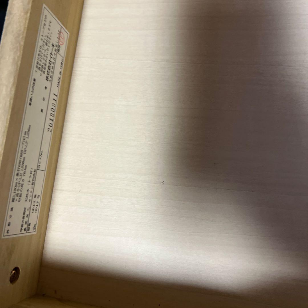 木製シンプルデスク 引き出し2つ　中古デスク、学習机　美品