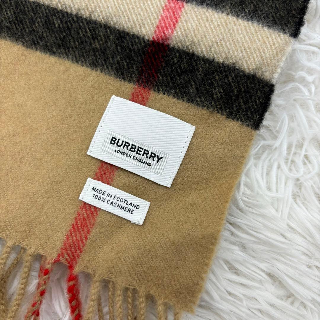 未使用保管品 BURBERRY バーバリー カシミヤ マフラー ノバチェック
