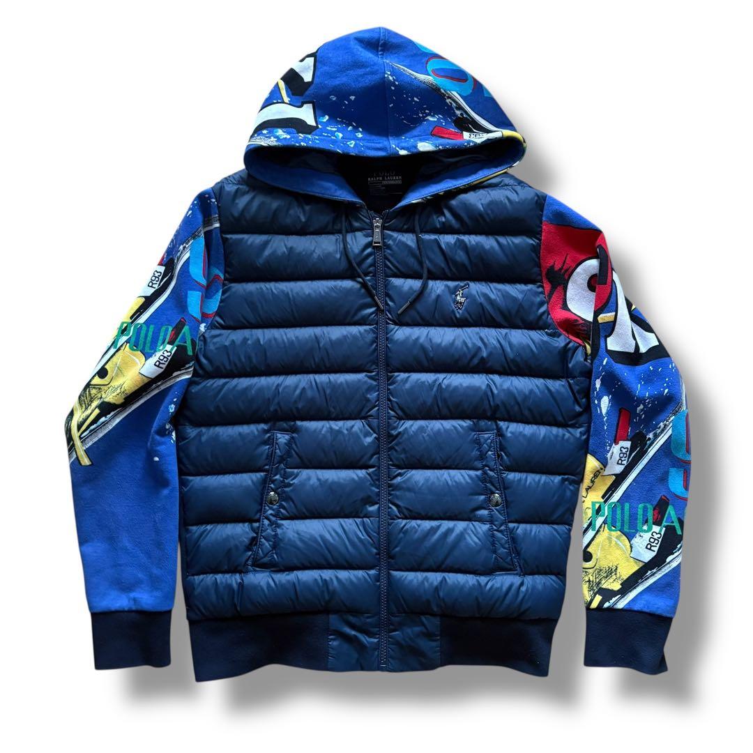 ポロラルフローレン ダウンジャケット スキー 切替 メンズ S