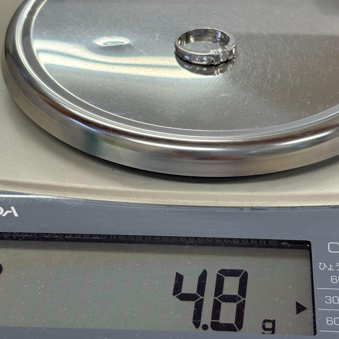 PT900 ダイヤ 0.5ct ハーフエタニティ リング