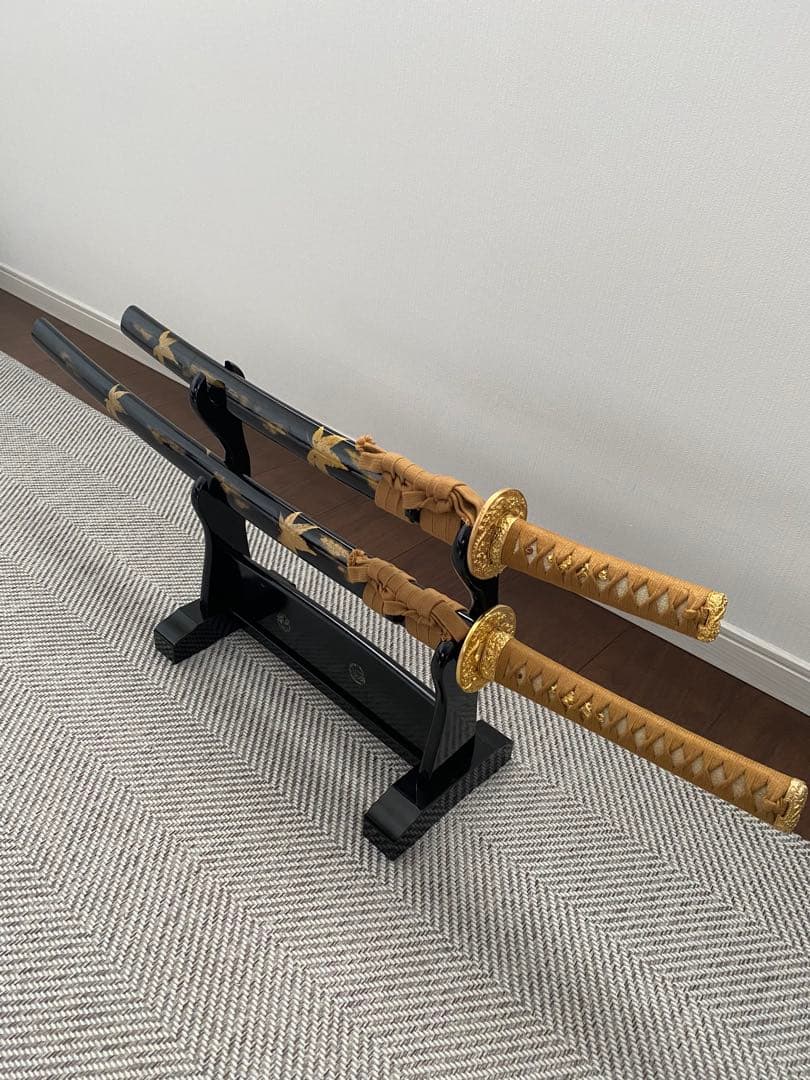黒金装飾の刀 2本セット