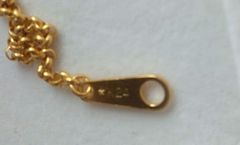 ま*子様 ギンザタナカ　ブレスレットk24　約17.5センチ