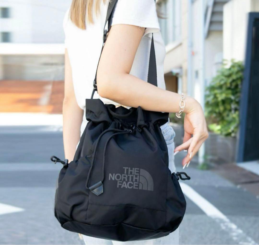 ノースフェイス 5WAY 巾着型バッグ ショルダー リュック ブラック