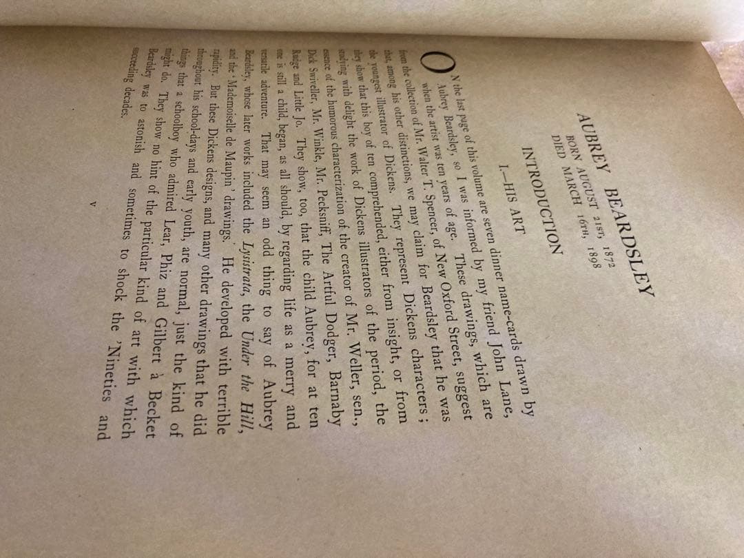 書 THE UNCOLLECTED WORK OF AUBREY BEARDSLEY
