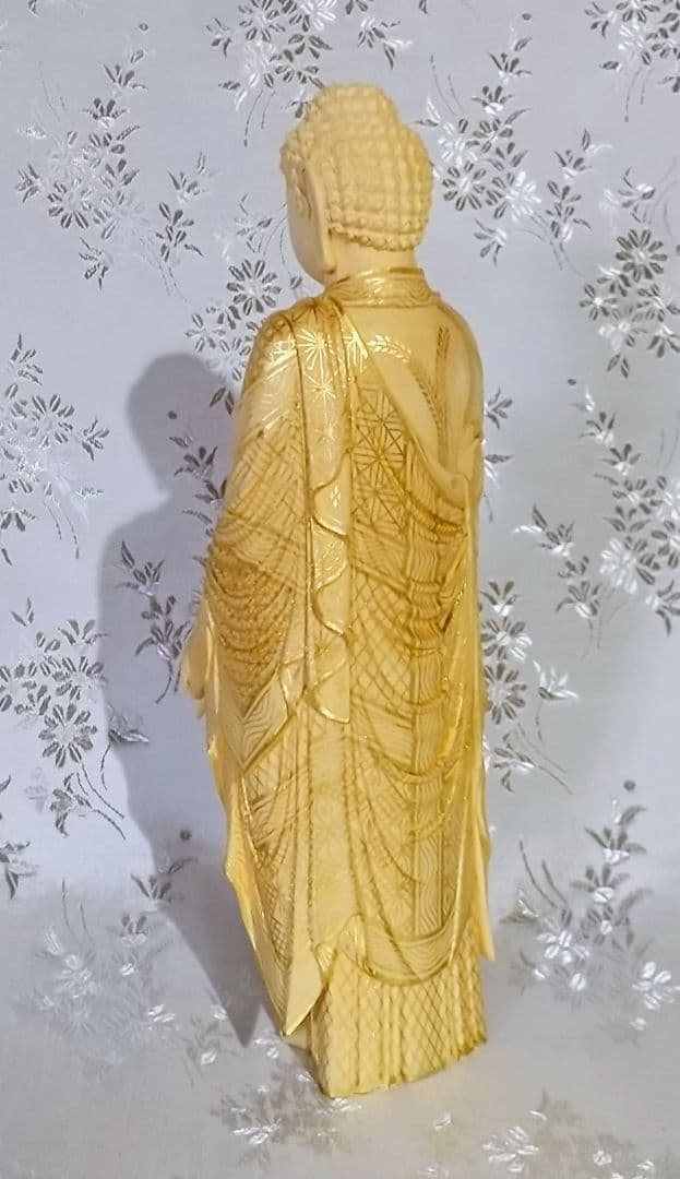 阿弥陀如来立像 5寸 像のみ #547 木彫 仏像