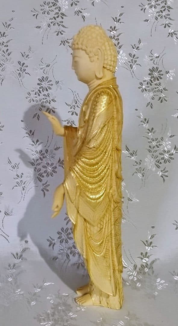 阿弥陀如来立像 5寸 像のみ #547 木彫 仏像