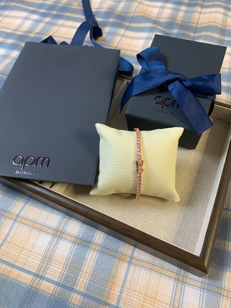 apm MONACO 】ローズゴールドブレスレット ギフトボックス付き