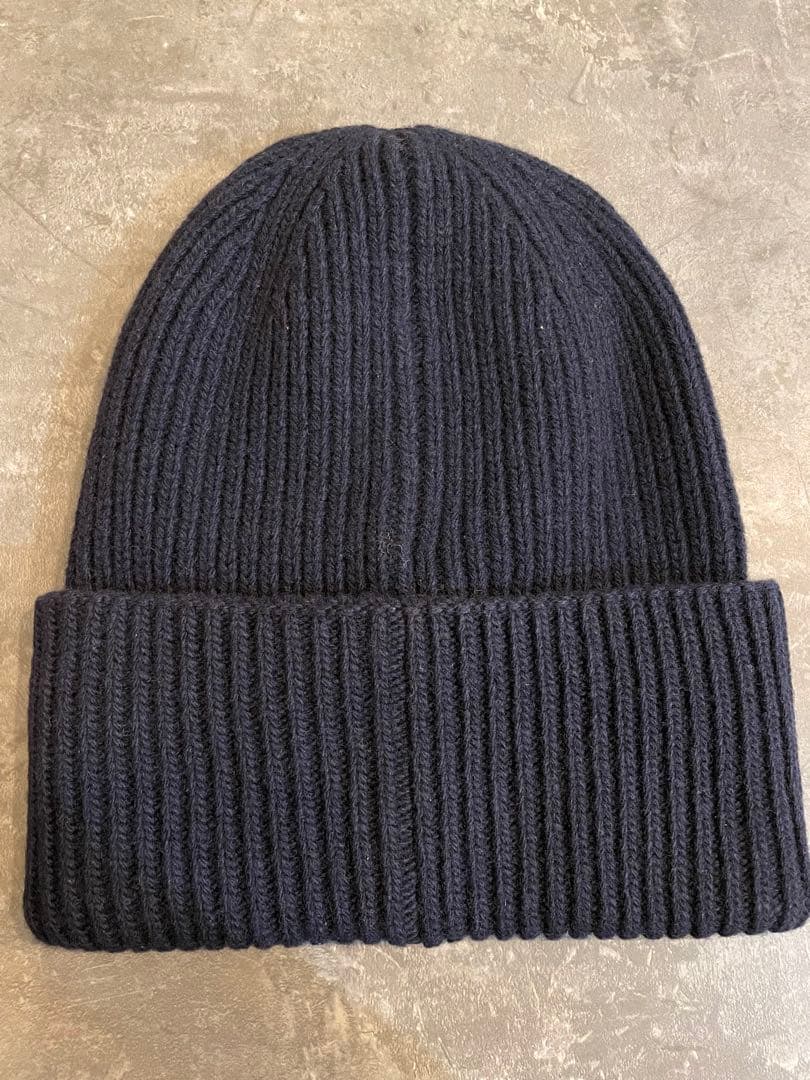 ネイビー　MONCLER PALM ANGELS　ニットキャップ　モンクレール