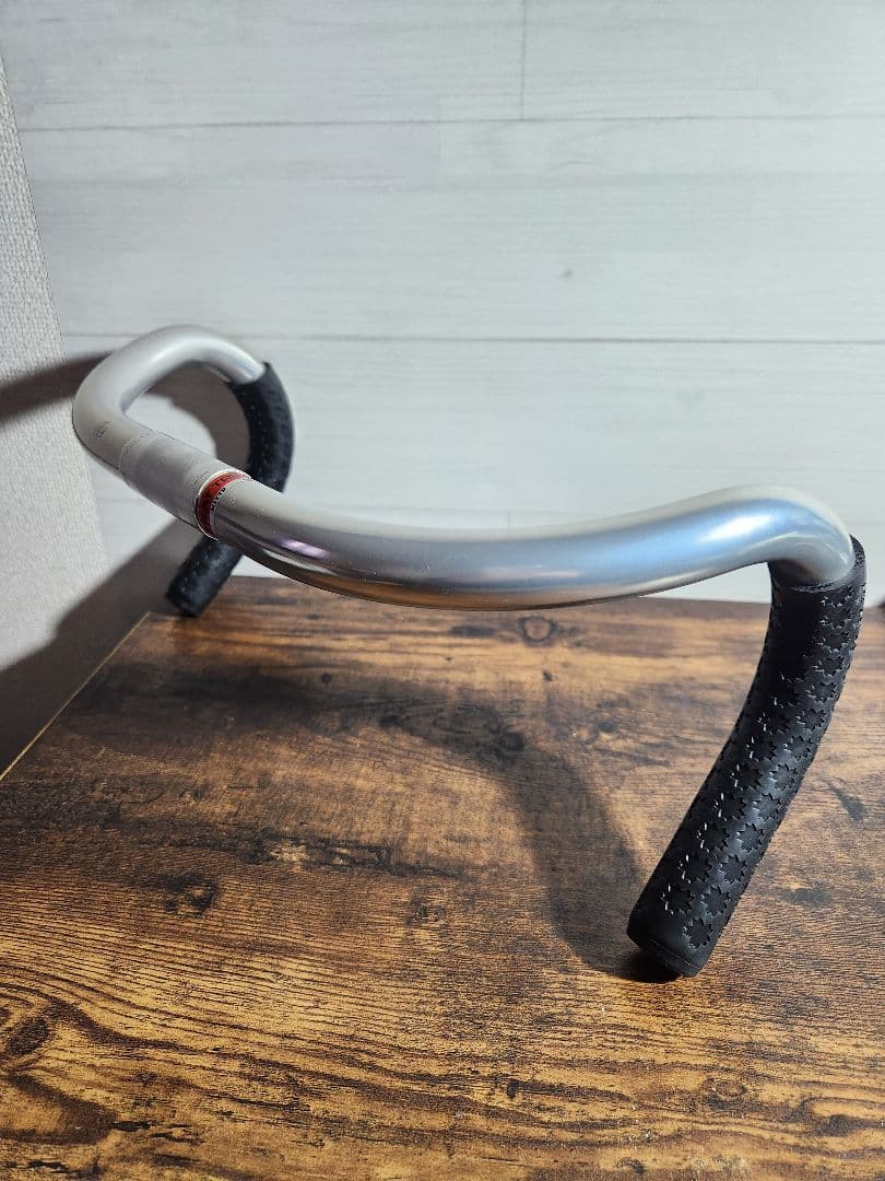 【極美品】日東 NITTO ハンドル360mm 浅曲がり 軽合 NJS ニギリ付