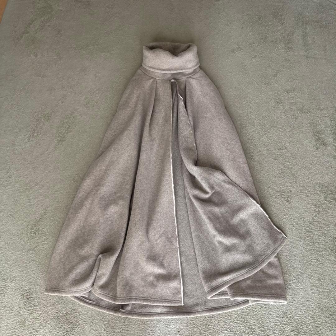 kapital リバース フリース ハイネック ポンチョ ケープコート