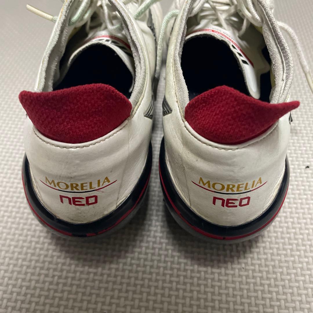 Mizuno サッカーシューズ スパイク ホワイト/レッド 取り替え式