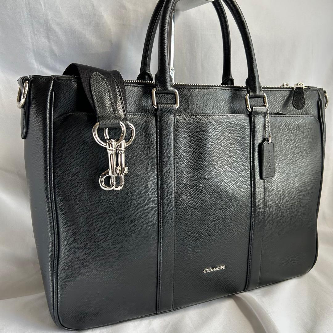 【美品】COACH コーチ メトロポリタン ビジネスバッグ 2way 黒 人気