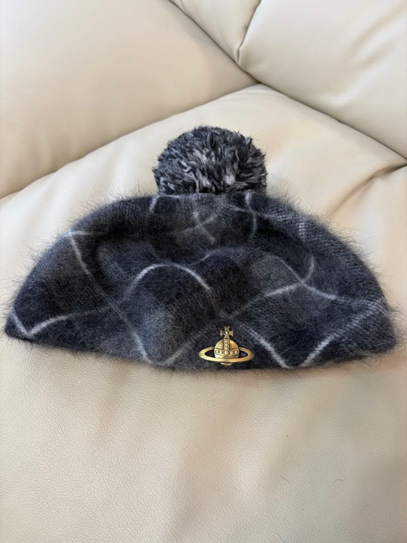 【値下げ中】Vivienne Westwood グレー ベレー帽【良品】