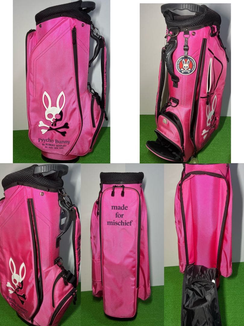 D357 Psycho Bunny サイコバニー ゴルフバック　バック