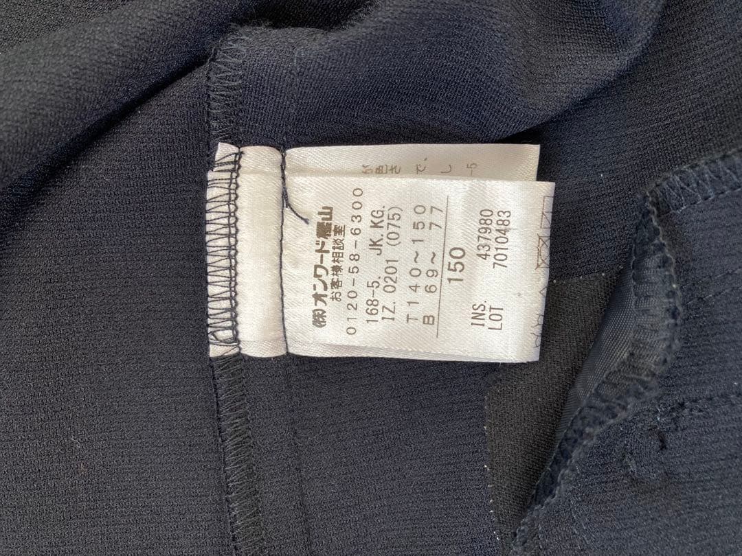 組曲150 フォーマル　ネイビージャケット　ノースリーブワンピース　ブラウス