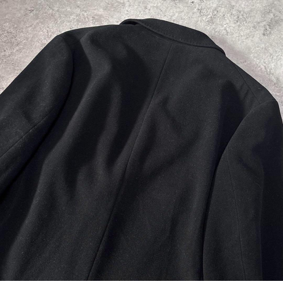 希少 ヨウジヤマモト コスチュームドオム カシミヤ混 チェスターコート 3 黒