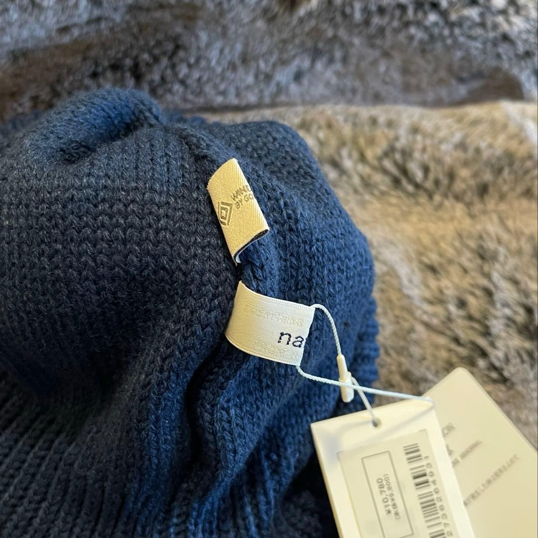 新品 ナナミカ 青 ゴアテックスインフィニウムウインドストッパービーニー