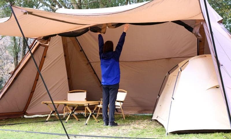 【現品限り】　Hilander　A型フレームグランピアン　大型シェルター　初代