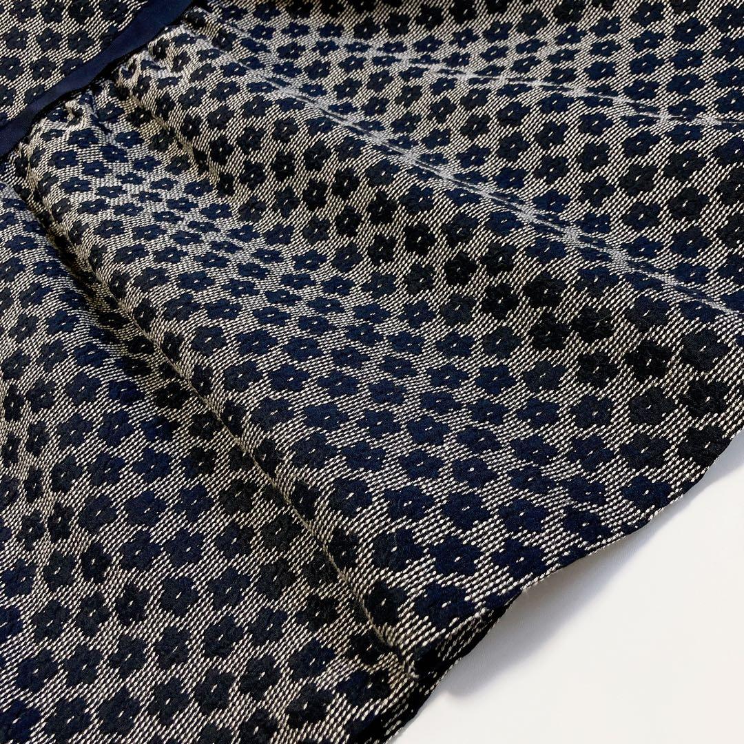 130size ネイビー×花柄 セレモニー 入学 卒園 発表会 フォーマル